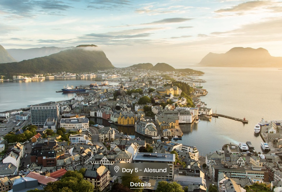 Costa Diadema croaziera Fiordurile Norvegiei, pachet cu zbor inclus din Bucuresti de la 1.379 EUR/pers/cabina interioara 5